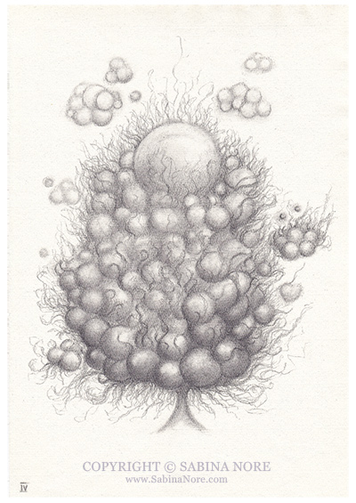 Surreal Doodle #4, surrealistic doodle/drawing by Sabina Nore