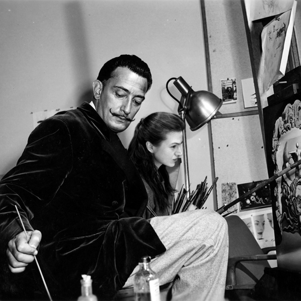 Sabina Nore with Salvador Dali